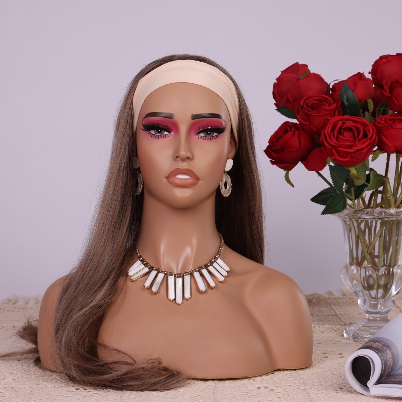 Body Jewelry In Store - PVC halflichaam mannequin hoofd met rode