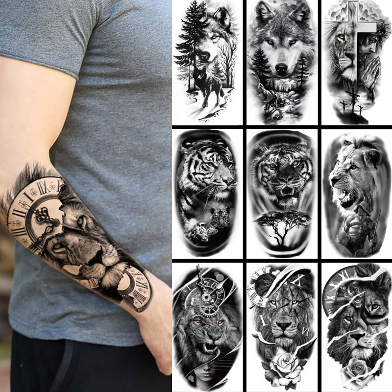 Body Jewelry Tunnels - Waterdichte Tijdelijke Tattoo Sticker Bos Grote