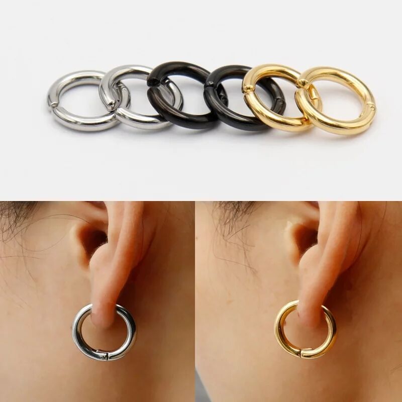 Body Jewelry Tunnels - 2/6 Stuks Nep Huggie Hoepel Oorbellen