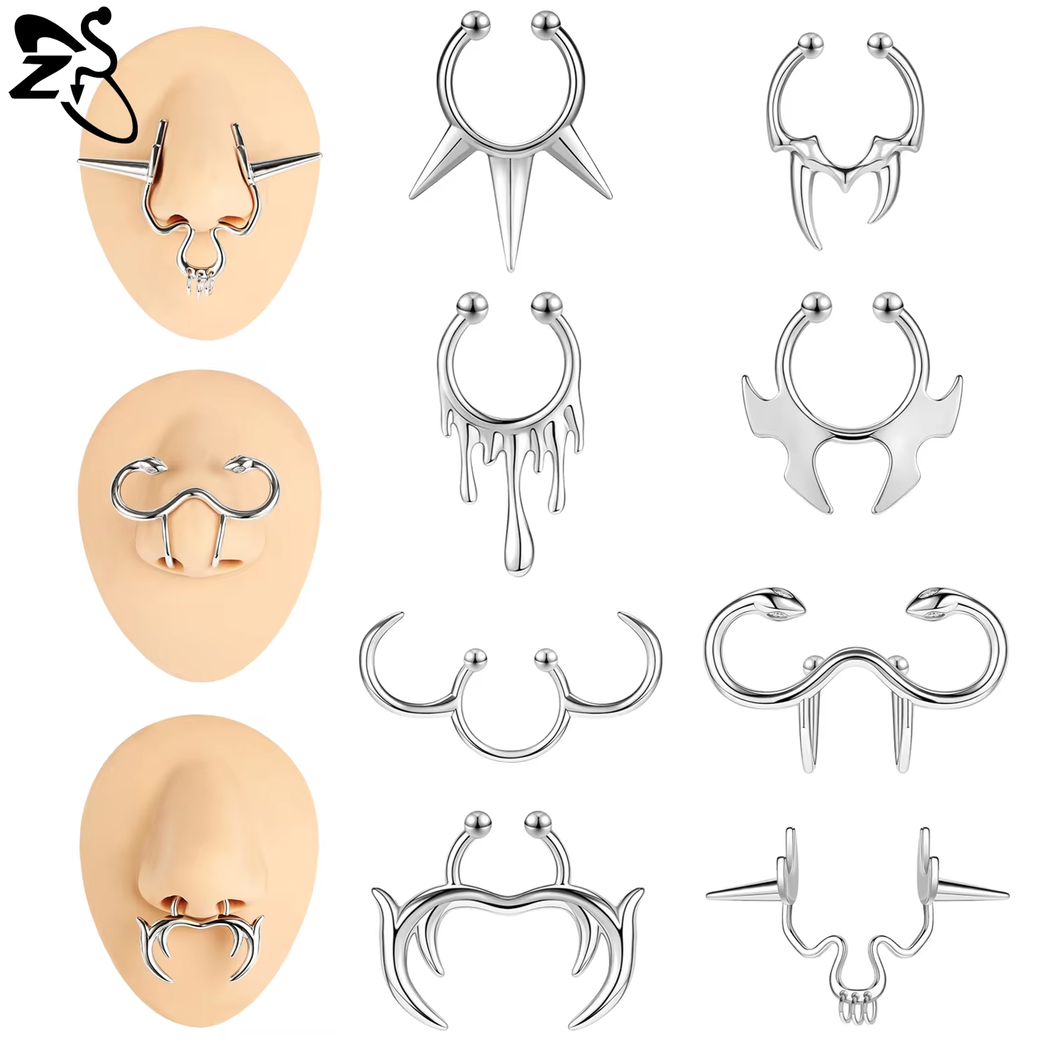 Body Jewelry Tunnels - Zs 1 Stuk Punk Stlye Nep