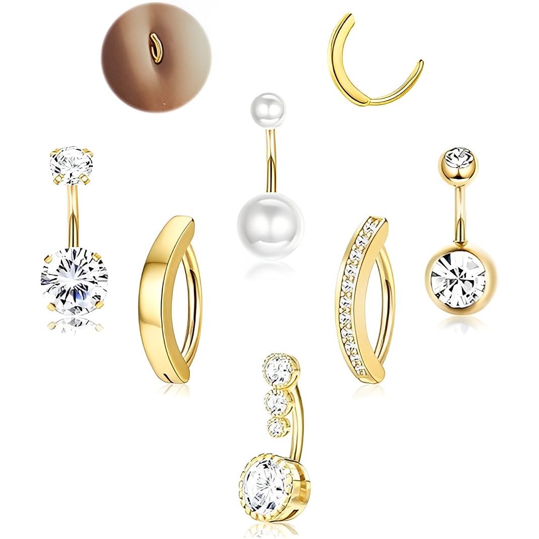 Qualiti Body Jewelry - Drperfect 316L Rvs Navelpiercing Chirurgisch Rvs