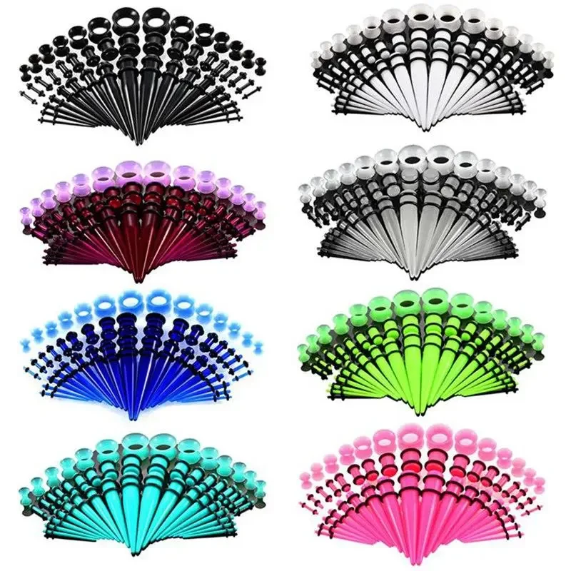 Body Jewelry Tunnels - 36/50 Stks/set Acryl Oor Piercing Oor