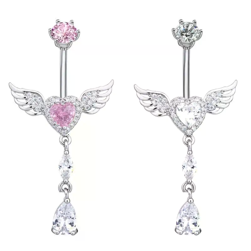Wing Heart Belly Button Rings  - Body Jewelry Tunnels recensie en prijs