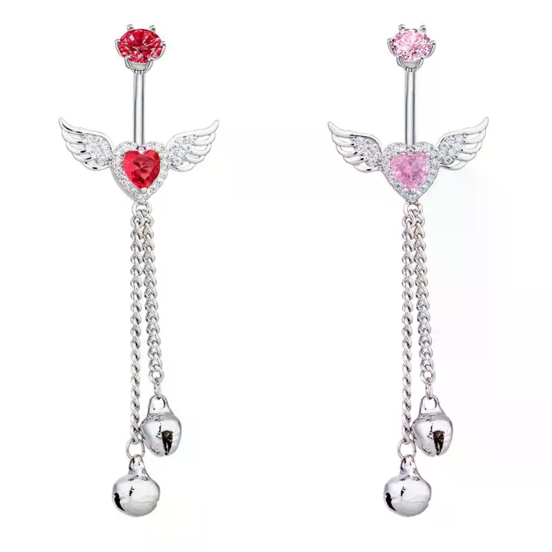 Wing Heart Belly Button Rings  - Body Jewelry Tunnels recensie en prijs