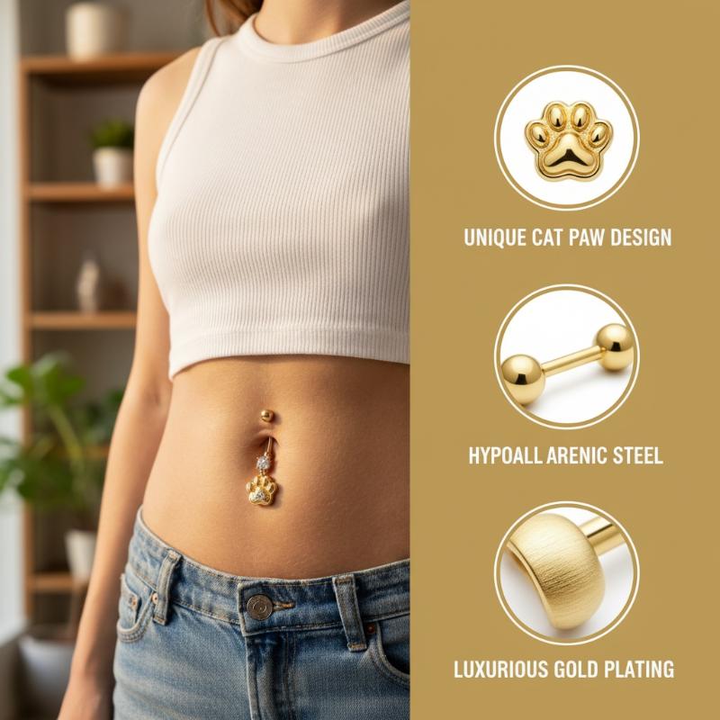 Kristallen hanger navelring vo - Body Jewelry Tunnels recensie en prijs