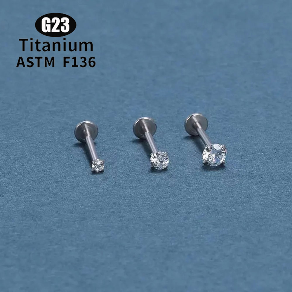 ASTM F136 Titanium Push Pin 5A - Qualiti Body Jewelry recensie en prijs
