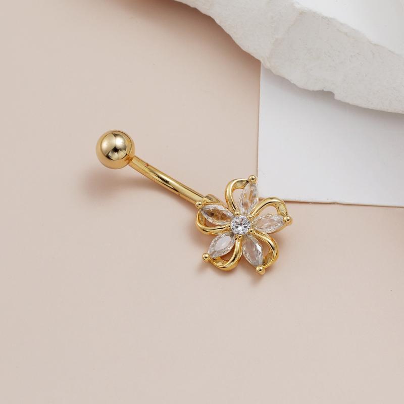 Sprankelende hangende navelrin - Body Jewelry Tunnels recensie en prijs