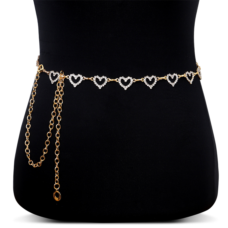 Modeketting met strass hartjes - Body Jewelry Outfit recensie en prijs