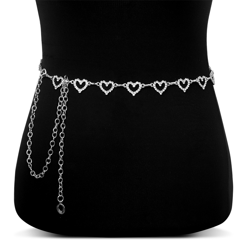 Modeketting met strass hartjes - Body Jewelry Outfit recensie en prijs