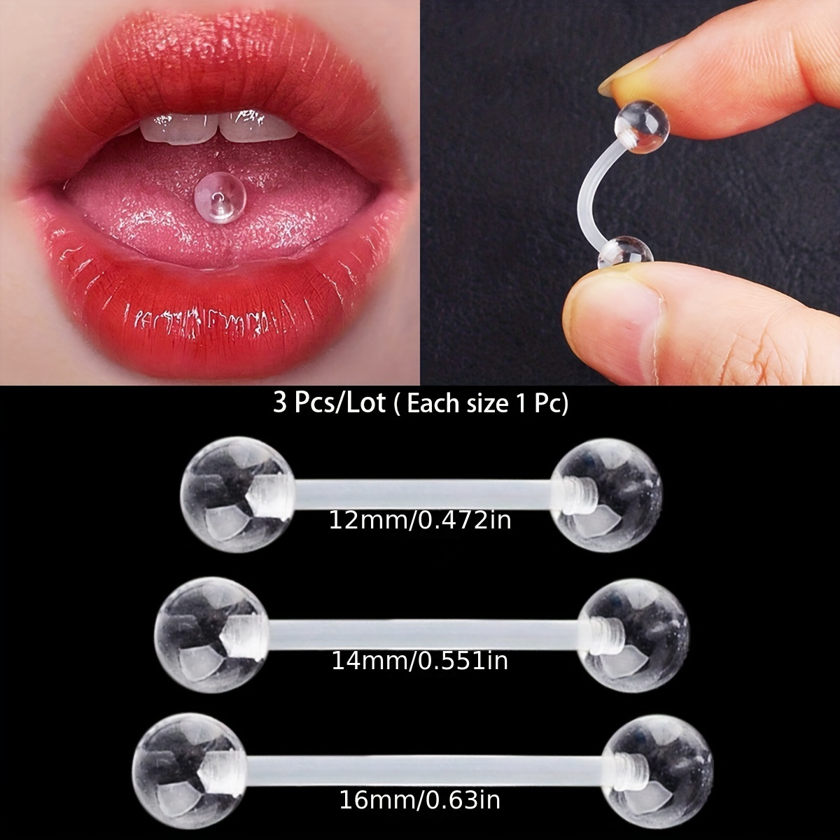 3 stks/set (elk maat 1 st) zac - Body Jewelry In Store recensie en prijs