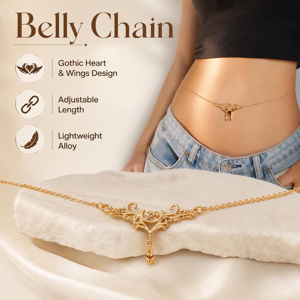 Gotische Hartvlam Taillekettin - Body Jewelry Women recensie en prijs