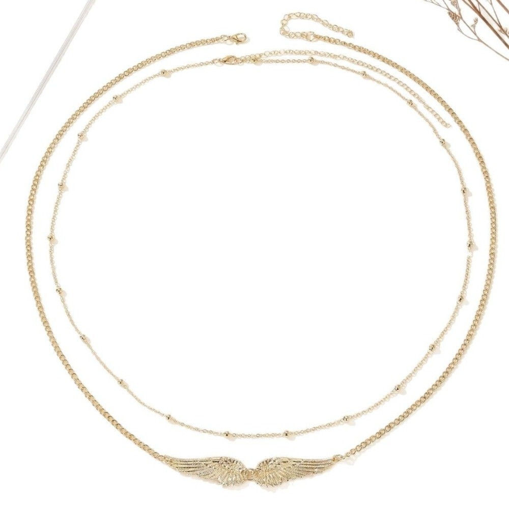 Trendy elegante dubbele laag v - Body Jewelry Outfit recensie en prijs