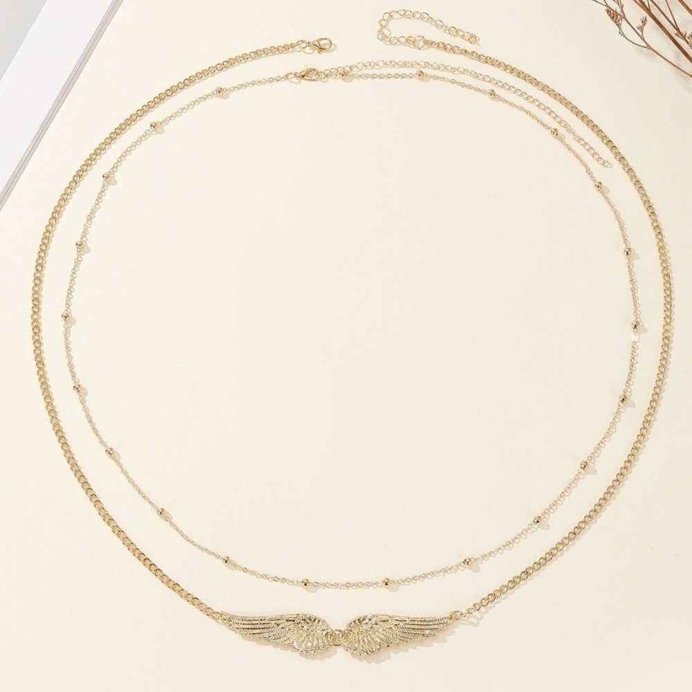 Trendy elegante dubbele laag v - Body Jewelry Outfit recensie en prijs