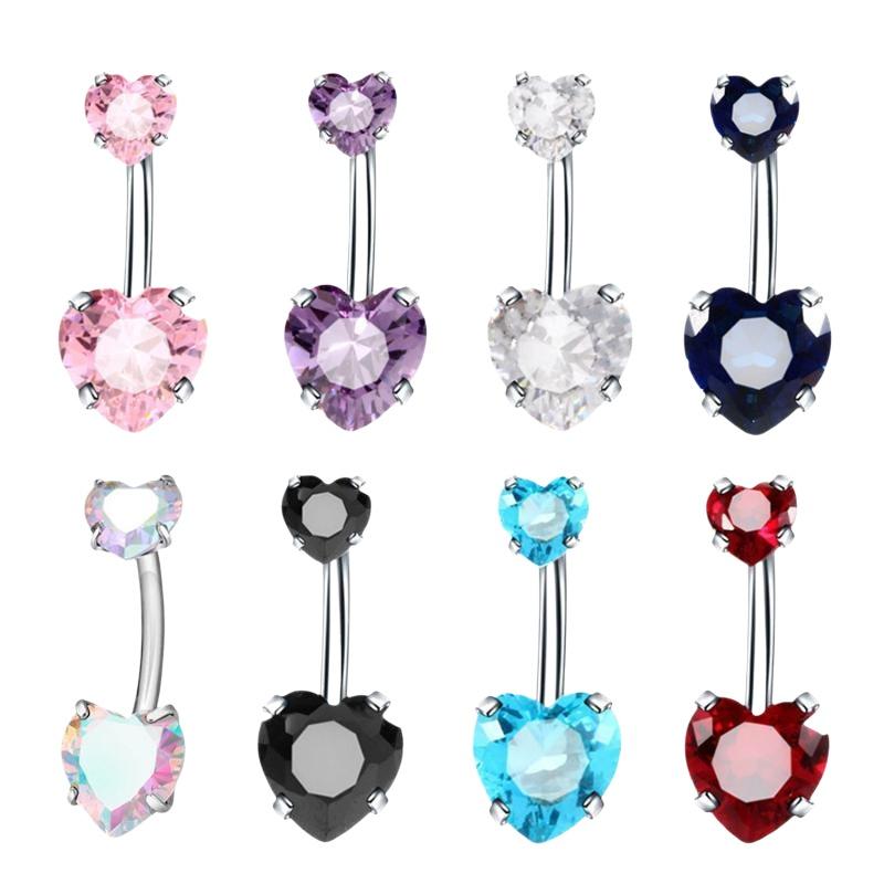 Glanzend hartvormig ontwerp na - Body Jewelry Tunnels recensie en prijs
