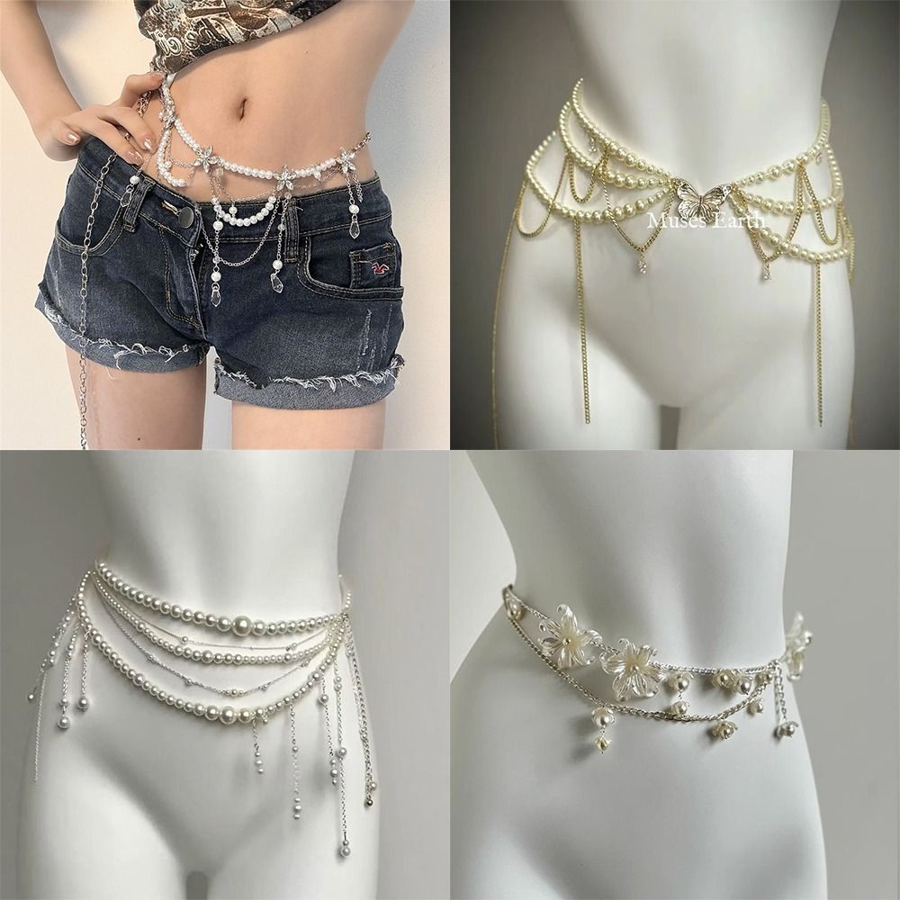 Mode Elegante Parel Taille Ket - Body Jewelry Outfit recensie en prijs