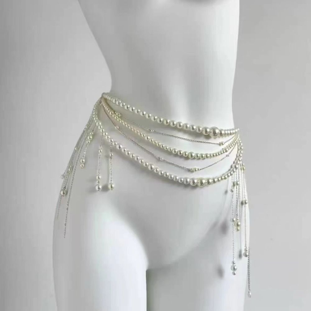 Mode Elegante Parel Taille Ket - Body Jewelry Outfit recensie en prijs