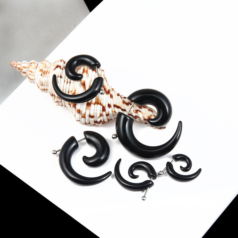 Punk Zwarte Tribal Spiraal Oor - Body Jewelry Tunnels recensie en prijs