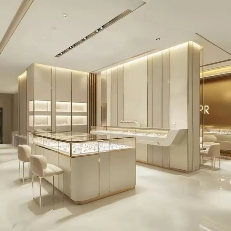 Luxe houten etalage voor licha - Body Jewelry Shop recensie en prijs
