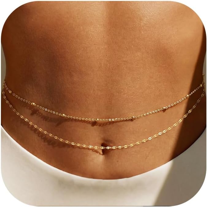 14K verguld gouden tailleketti - Body Jewelry In Bulk recensie en prijs